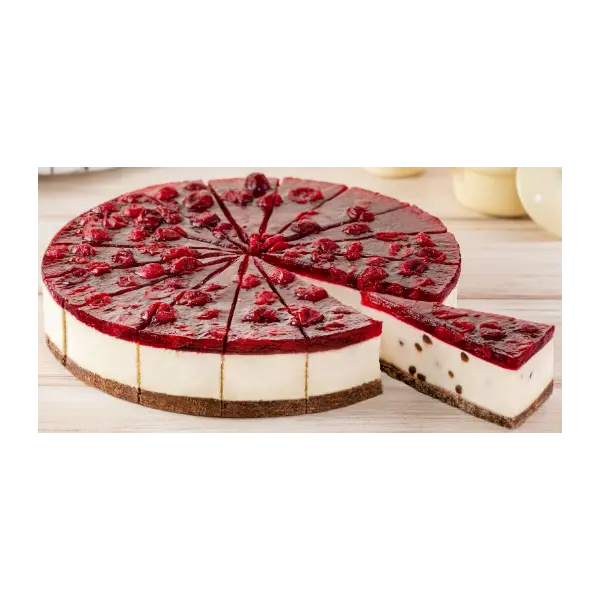 Пирог сырный чизкейк с вишней и шоколадом Betty's Cake 130гр, 16 порций/2,08кг/шт, 5шт/кор