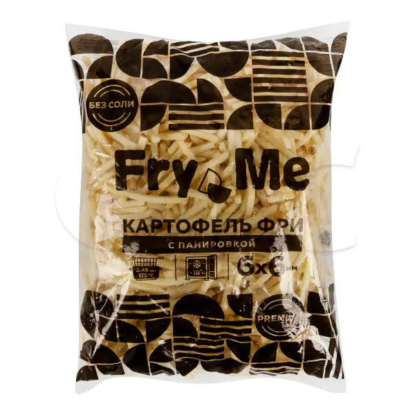 Картофель фри в панировке 6*6мм Premium We Fry 2,5кг, 5шт/кор