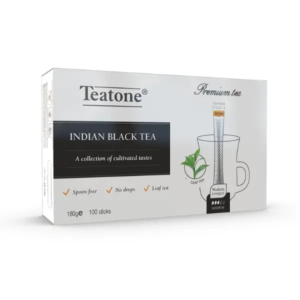 Чай черный Индийский Teatone 1,8гр, 100 стиков/шт, 5шт/кор