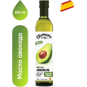 Масло авокадо рафинированное Oliomania 250мл, 12шт/кор