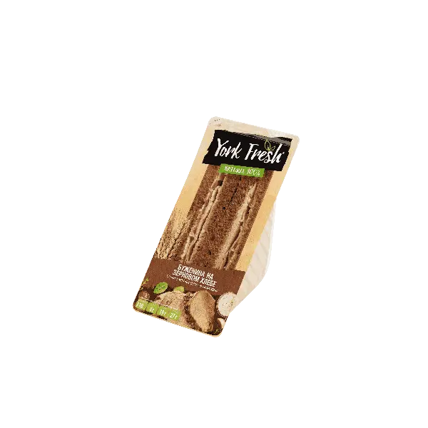 Сэндвич с бужениной на зерновом хлебе YORK FRESH 150гр, 6шт/кор