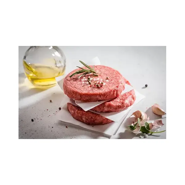 Котлета для гамбургера из мраморной говядины ПраймБиф 180гр, 10,8кг/кор