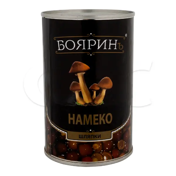 Грибы опята Намеко шляпки отборные пастеризованные Бояринъ 425мл/400гр/200гр, 24шт/кор