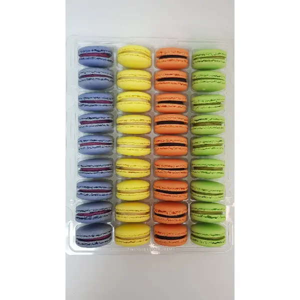 Макарони ассорти 5 Фисташка, Апельсин, Лимон, Смородина Macaronshop 20гр, 72шт/кор