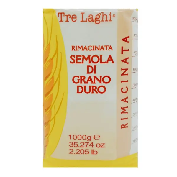 Мука пшеничная из твердых сортов пшеницы Tre Laghi 1000г (семола)