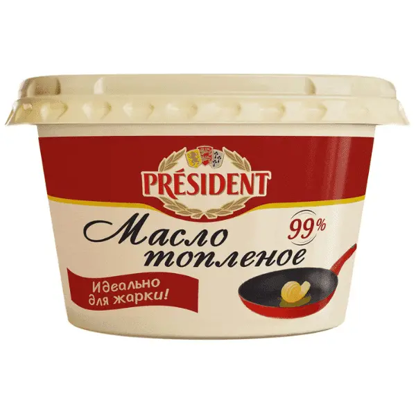 Масло топленое Президент 99% 170г