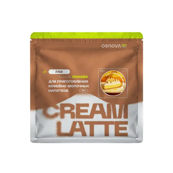 Смесь вкусоароматическая Cream Latte Тарт с лимонной меренгой OsnovaTech 500гр, 10шт/кор