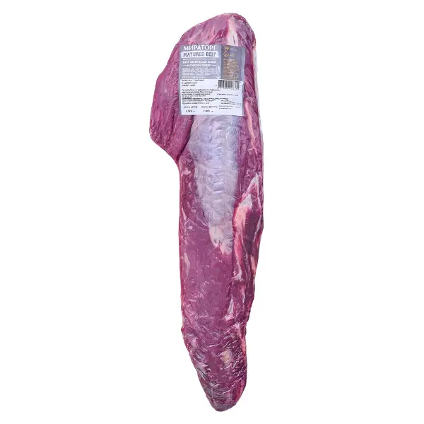 Говядина вырезка с цепочкой с/м в/у Matured Beef ~2,5кг, ~10кг/кор