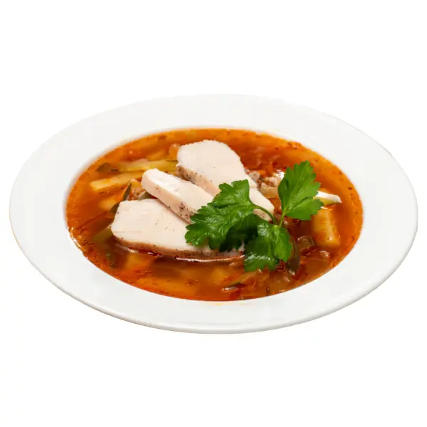 Щи из свежей капусты с курицей AMK Foods 250гр, 25шт/кор