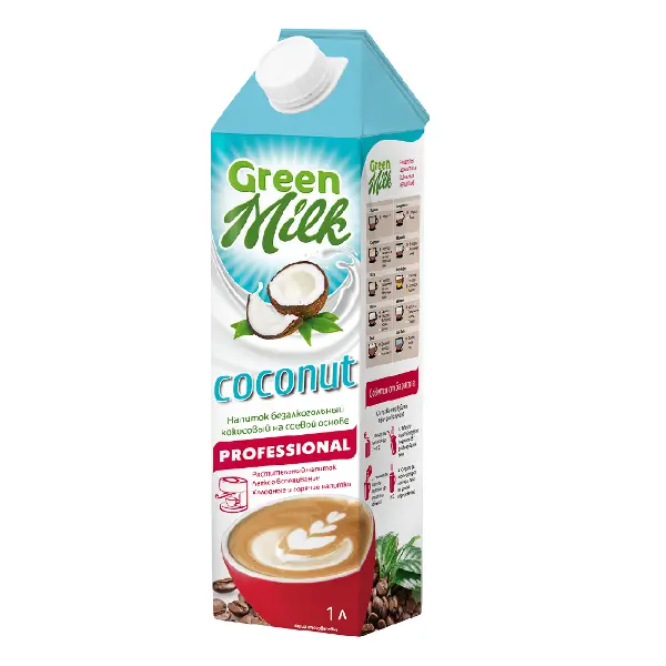Напиток из растительного сырья Кокос Professional Green Milk 1л НДС 10%
