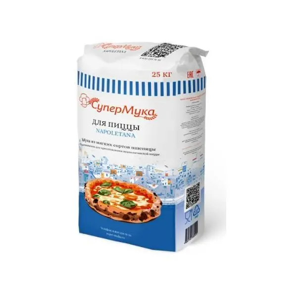Мука для неаполитанской пиццы из мягких сортов пшеницы Napoletana СуперМука 25кг