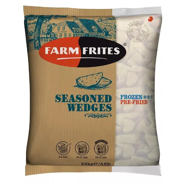 Картофель дольки со специями Farm Frites 2,5кг, 5шт/кор
