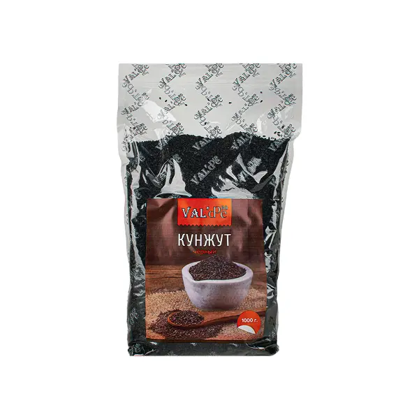 Кунжут черный сырой Valde’Pro 1кг, 15шт/кор