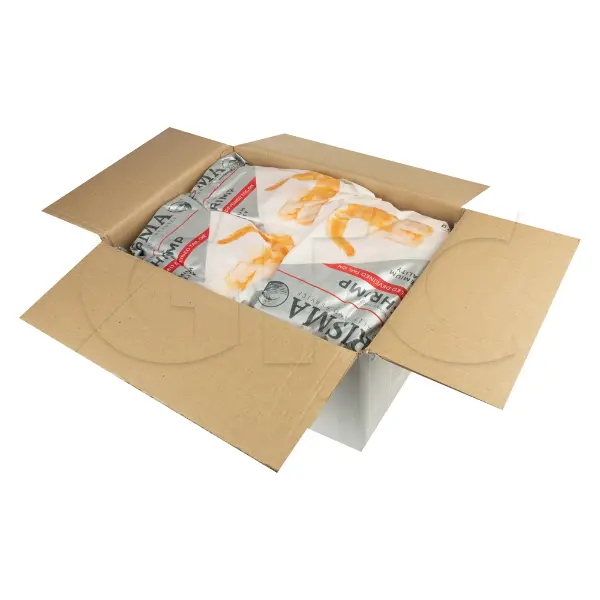 Креветка ваннамей бланшированная с/м очищенная б/г с/х 31/40 Sharat 933 1кг, 10кг/кор, Индия