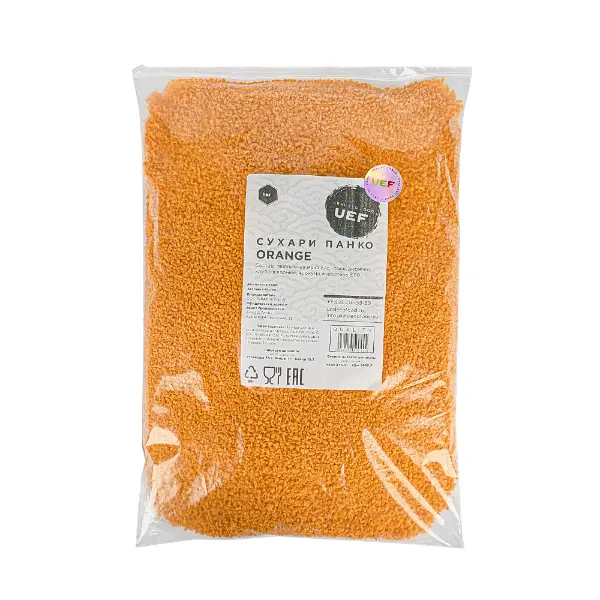 Сухари панировочные Панко Orange 2-4мм UEF 1кг, 14шт/кор