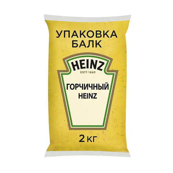 Соус горчичный Heinz 2кг, 6шт/кор
