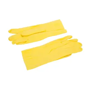 Перчатки резиновые с хлопковым напылением XL ToMos 240шт/кор