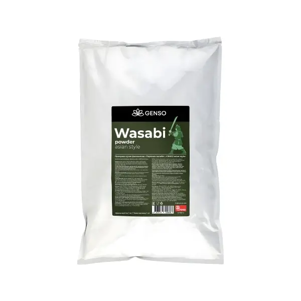 Васаби порошок горчичный Genso Asian Style Resfood 1кг, 10шт/кор, Россия