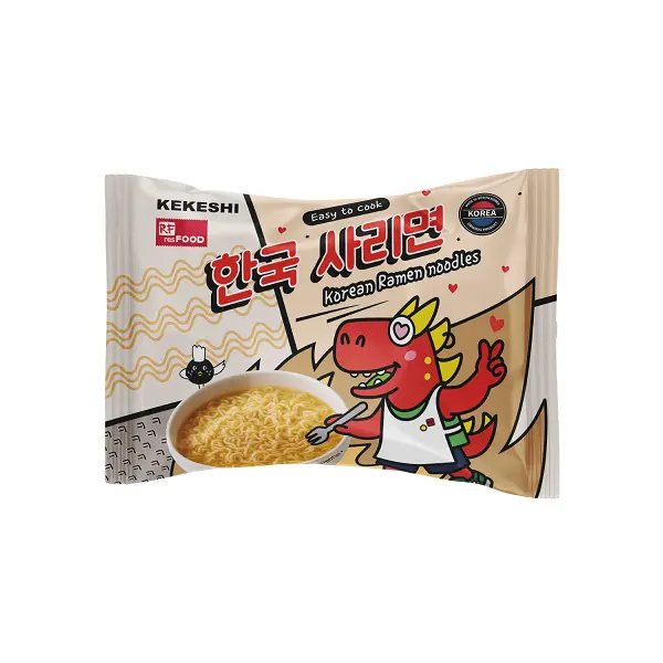 Лапша быстрого приготовления Korean Ramen Plain noodles Kekeshi Resfood 100гр, 40шт/кор