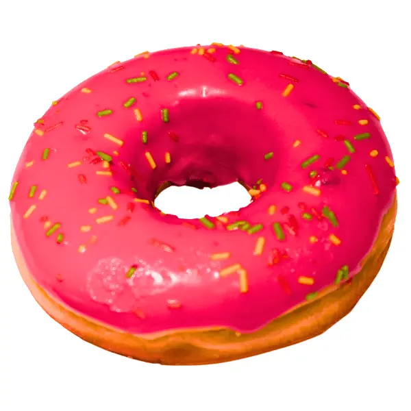 Донат с клубничной начинкой Frozenbake 55гр, 36шт/кор