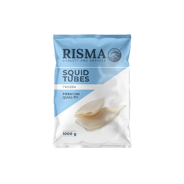 Кальмар очищенный глазированный трубки RISMA Rongcheng Tongfa Aquatic Foodstuffs Co. Ltd. 1кг, 10кг/кор