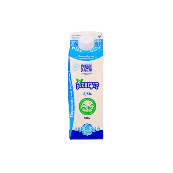 Биокефир 2,5% Рузское молоко 500гр, 10шт/кор