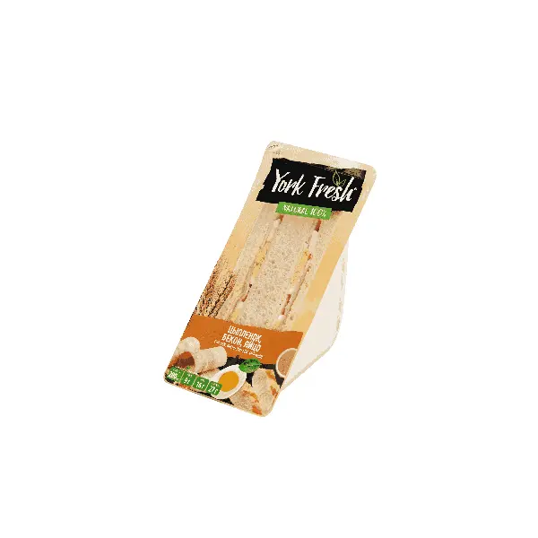 Сэндвич с беконом, цыпленком и яйцом YORK FRESH 150гр, 6шт/кор