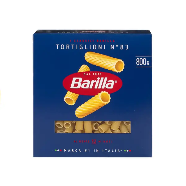 Паста BARILLA Тортильони 800гр, 10шт/кор