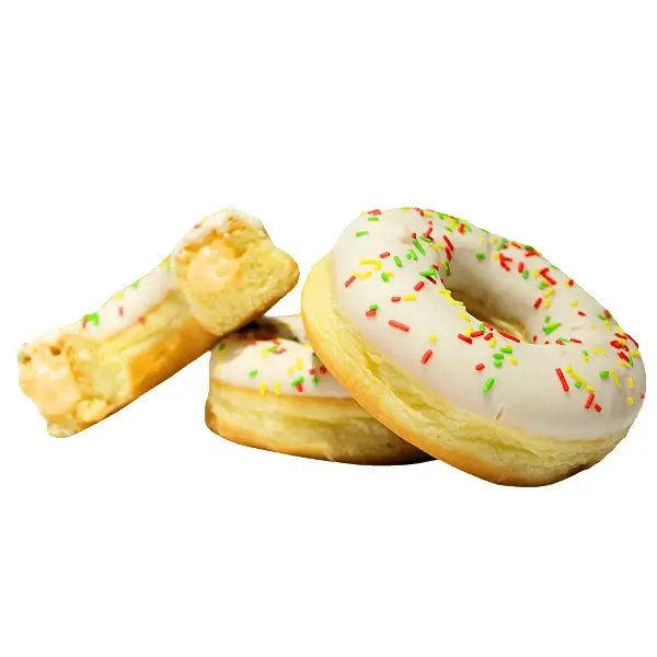 Донат с ванильно-сливочной начинкой Frozenbake 55гр, 36шт/кор