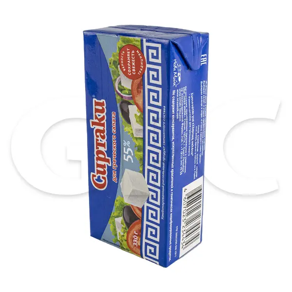 Сыр рассольный Сиртаки Original для греческого салата 55% 330гр, 15шт/кор