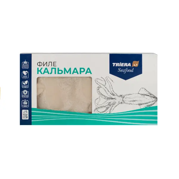 Кальмар тушка очищен. командорский Велес-Снек 24*600гр, 14,4кг/кор, Россия