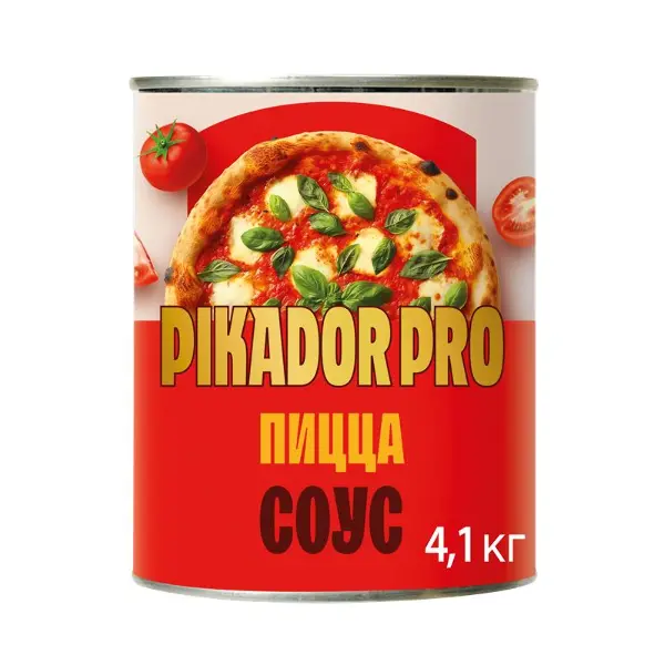 Соус для пиццы томатный Pikador Pro 4,1кг ж/б, 6шт/кор