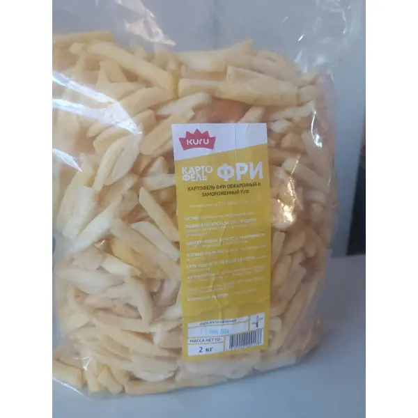 Картофель фри 9*9мм Милтайм Сервис 2кг, 5шт/кор