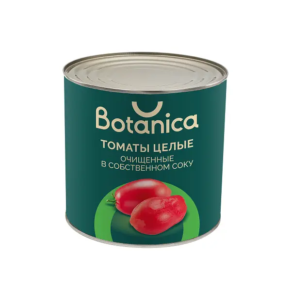 Томаты целые очищенные в с/с Botanica 2650мл/2500гр/1500гр, 6шт/кор, Италия