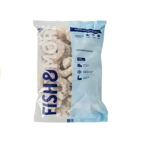 Креветка ваннамей с/м очищ б/г без вены б/х 21/25 IFB AGRO 477 930гр, 9,3кг/кор