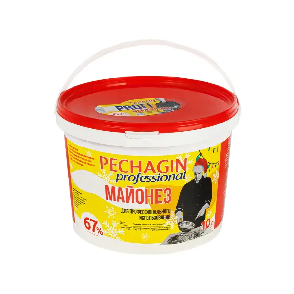 Майонез Печагин Профи 67% 10л/9,4кг ведро
