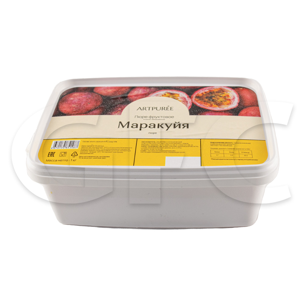 Пюре Маракуйя Artpuree 1кг, 6шт/кор купить оптом, 230896 – GFC-Russia