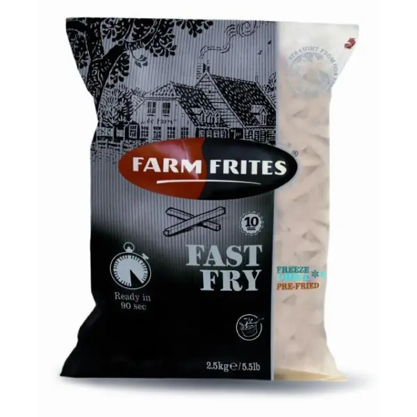 Картофель фри ФастФрай 10мм Farm Frites 2,5кг, 5шт/кор