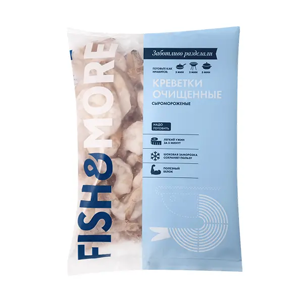 Креветка ваннамей с/м очищенная с/х  26/30, PHU CUONG- KIEN CUONG CO., LTD 930гр, 9,3кг/кор