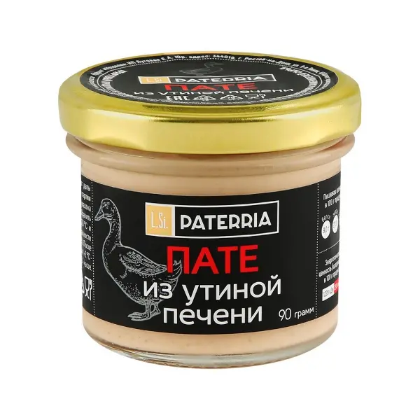 Пате из утиной печени 90гр Россия
