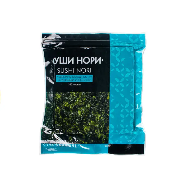 Водоросли Нори 230гр, 100л, 40шт/кор