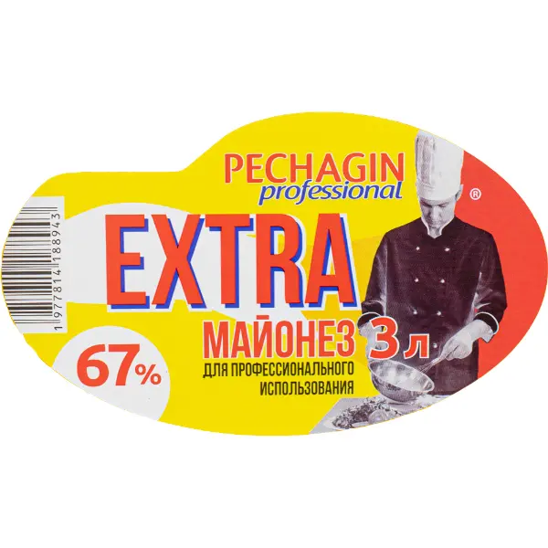 Майонез Печагин Экстра 67% 3л/2,82кг ведро, 2шт/кор