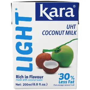 Молоко кокосовое 12% light Kara 200мл тетрапак, 25шт/кор, Индонезия
