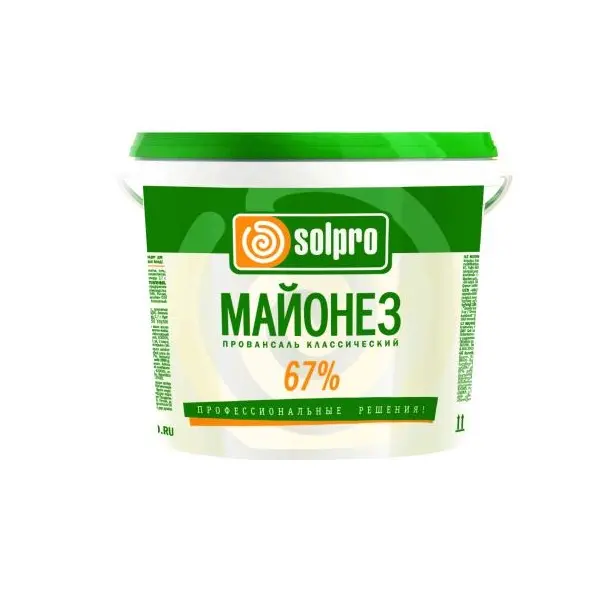 Майонез Провансаль классический 67% SolPro 3л/2,88кг, 2шт/кор