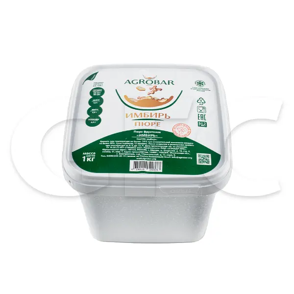 Пюре Имбирь Агробар 1кг, 6шт/кор