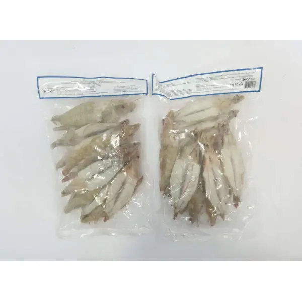 Креветка ваннамей с/м в панцире с разрезом с/г 20/30 Guangdong Gourmet Aquatic Prod 500гр,10кг/кор