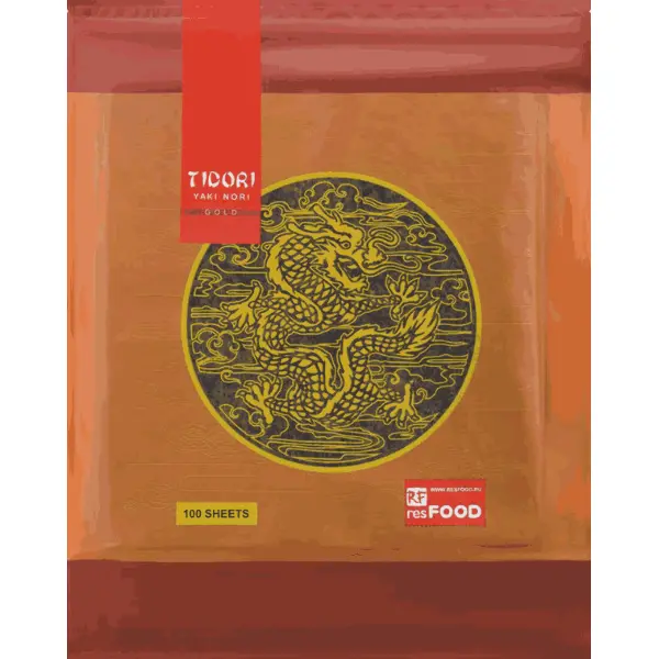 Водоросли Нори Tidori Resfood 100л, 84шт/кор, Корея