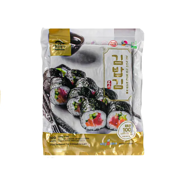 Водоросли Нори SKY SEA MANNA FOOD 240гр, 100л, 44шт/кор, Корея
