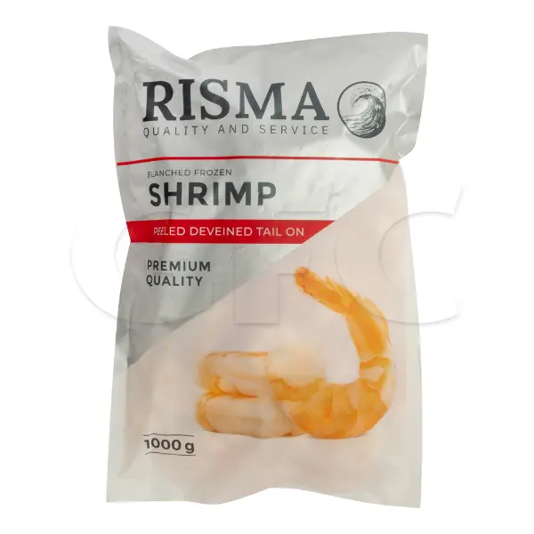 Креветка ваннамей бланшированная с/м очищенная б/г с/х 31/40 Sharat 933 1кг, 10кг/кор, Индия