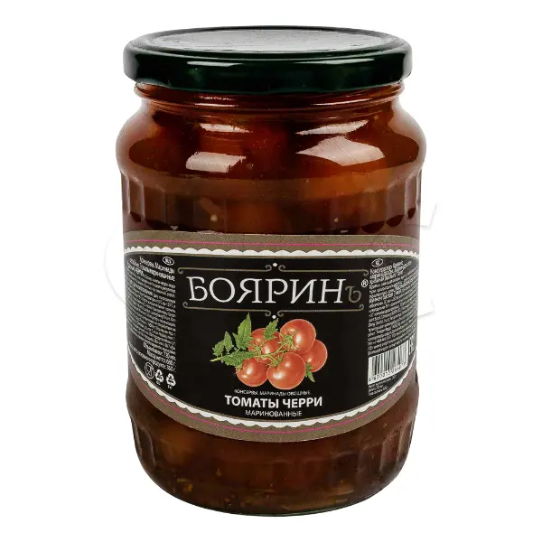 Томаты черри марин. Бояринъ 720мл/680гр/360гр ст/б, 12шт/кор